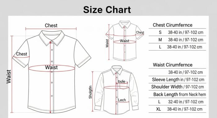 Sizes In Cm Shirt Size Chart Guide: Inches to CM Conversion - vastgent.com