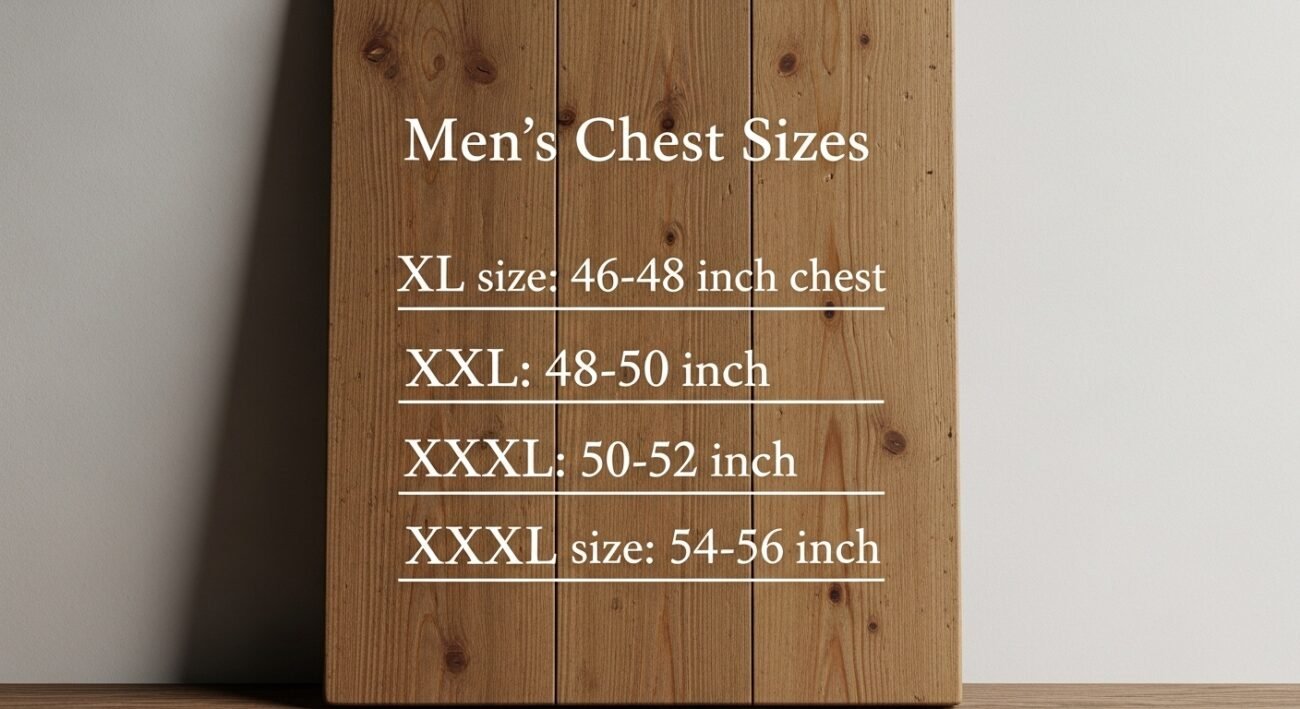 XXL XXL XL XXL Size