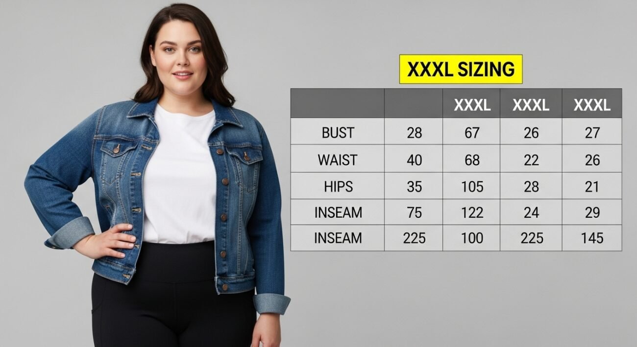 XXXL Size Chart
