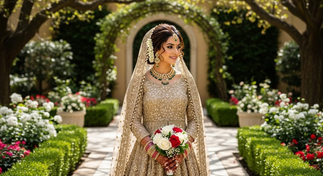 anarkali wedding dress
