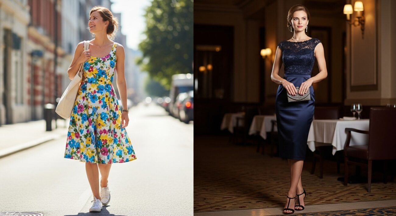 knee length dress