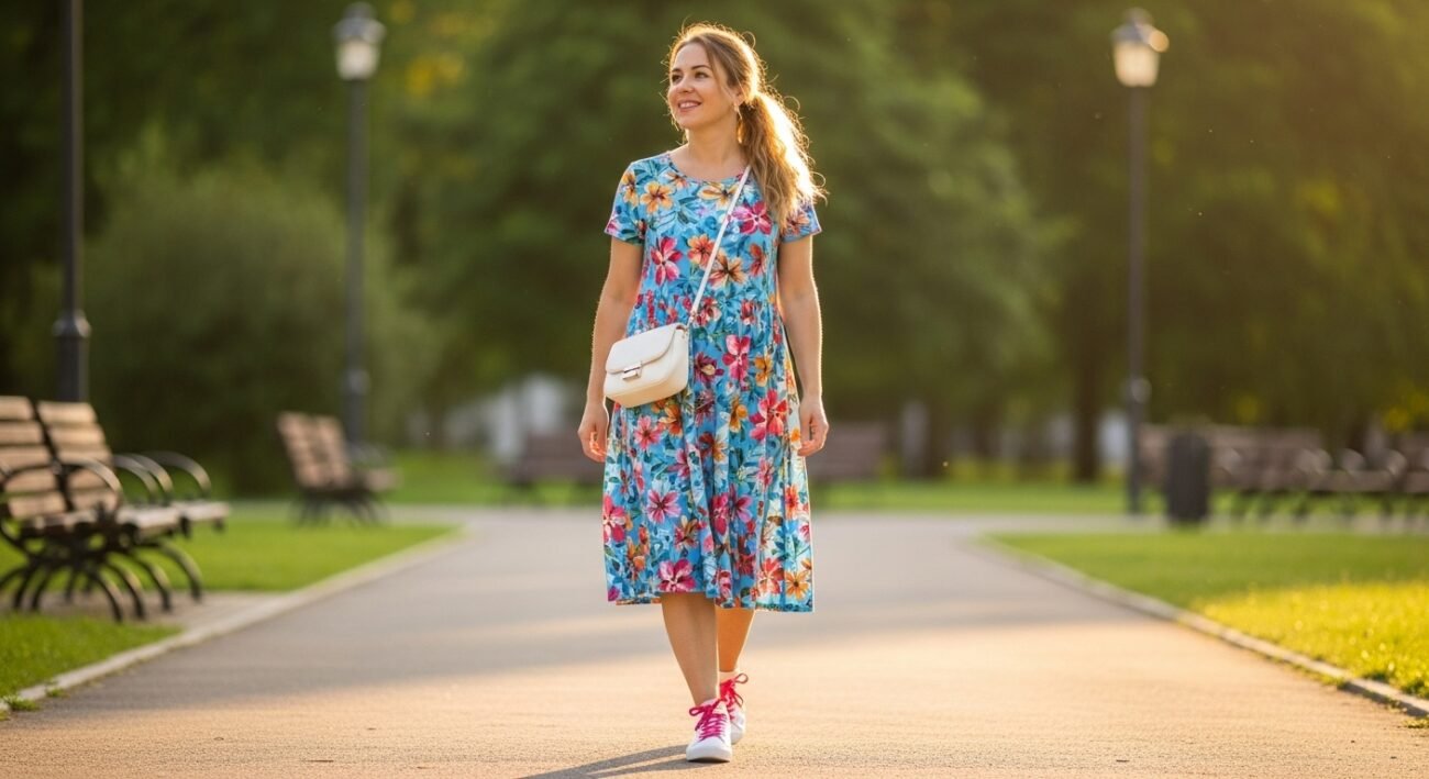 one piece dress knee length