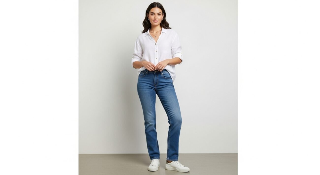 straight fit jeans women