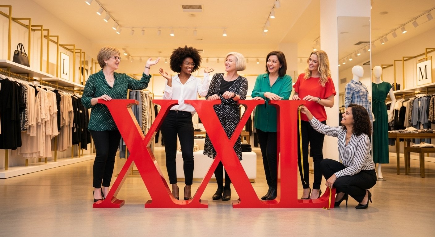 xxxl size in number for ladies