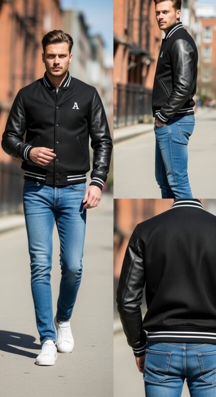 Black Varsity Jacket
