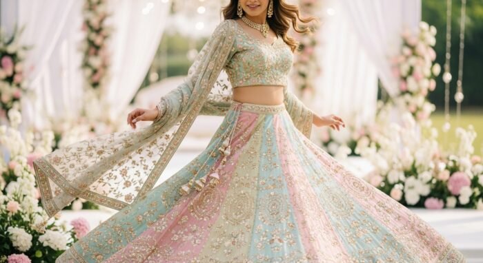 Emerald Green lehenga