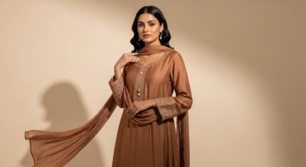 Pastel Peach salwar kameez