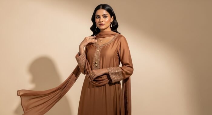 Pastel Peach salwar kameez