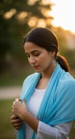 Powder Blue dupatta