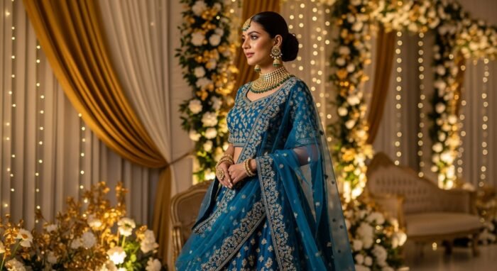 Royal Blue lehenga