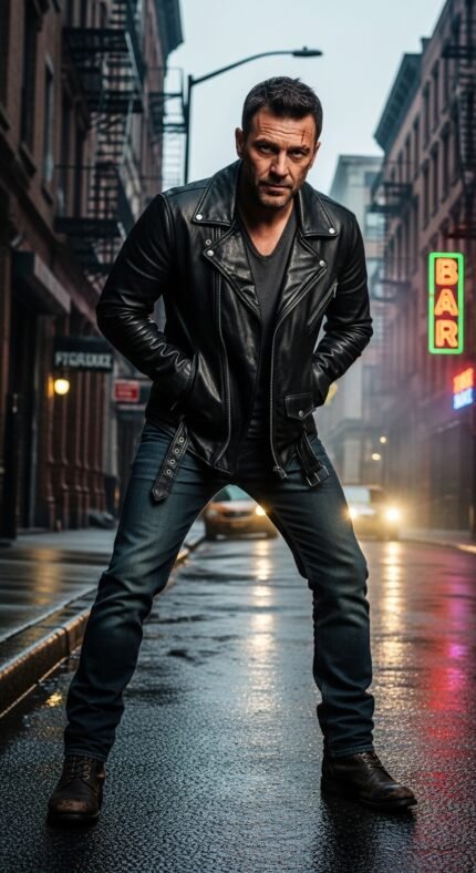 black mens leather jackets
