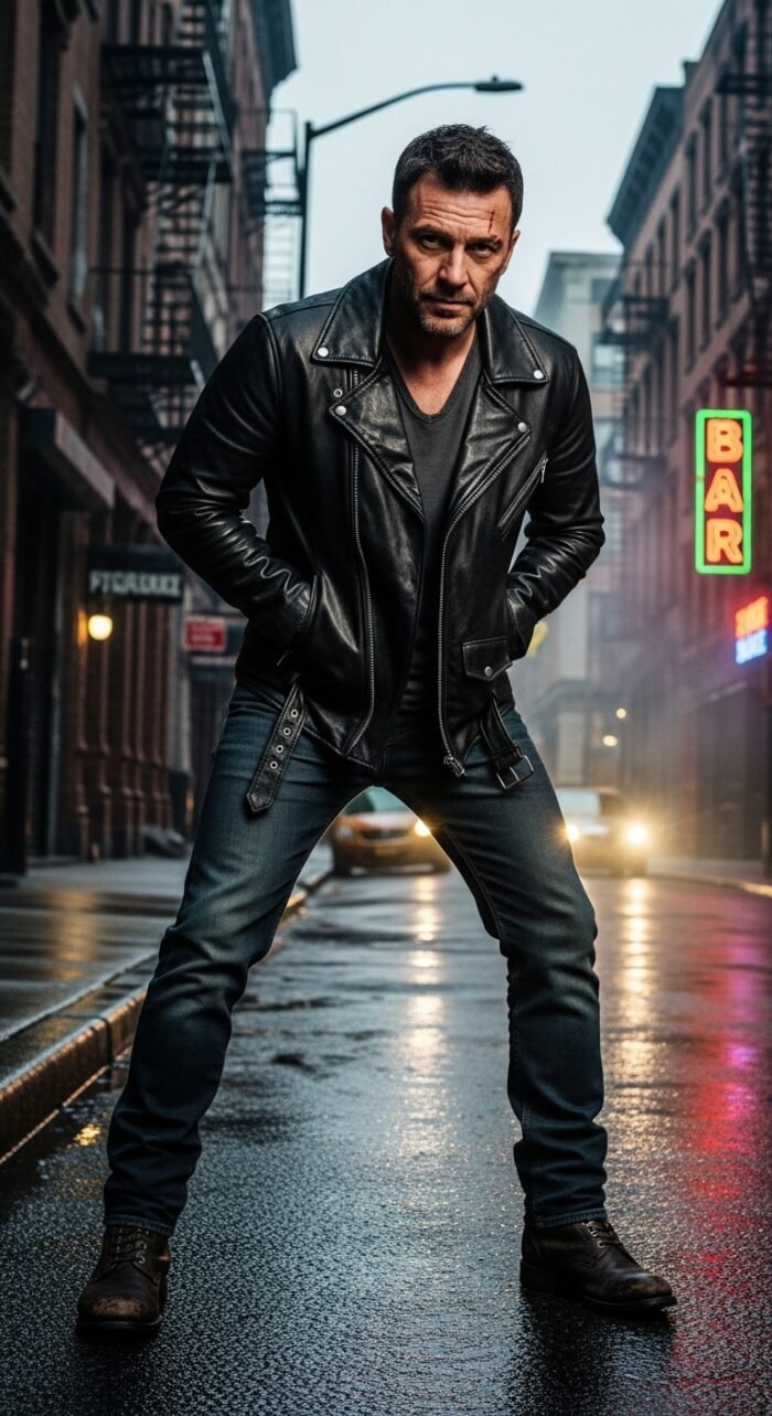 black mens leather jackets