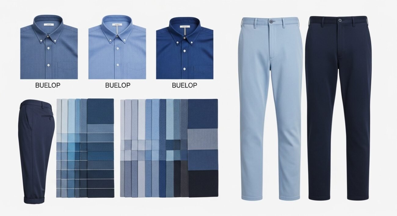 blue shirt combination pant