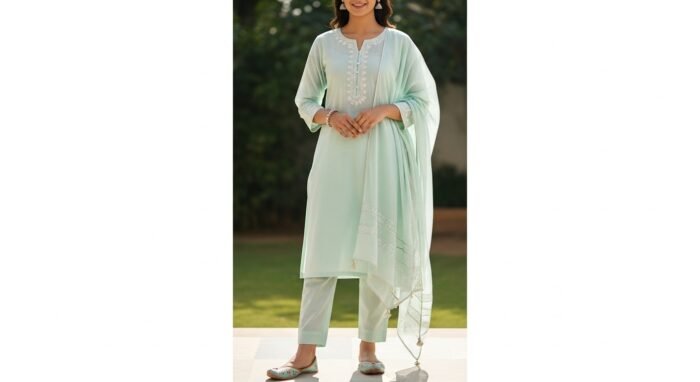 kurta sets pastel cotton