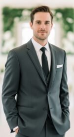 mens charcoal grey suit