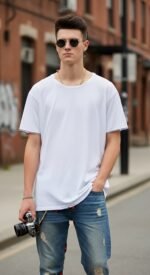 mens white tshirt