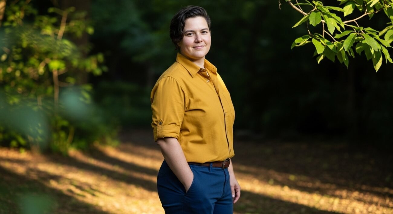 mustard yellow shirt