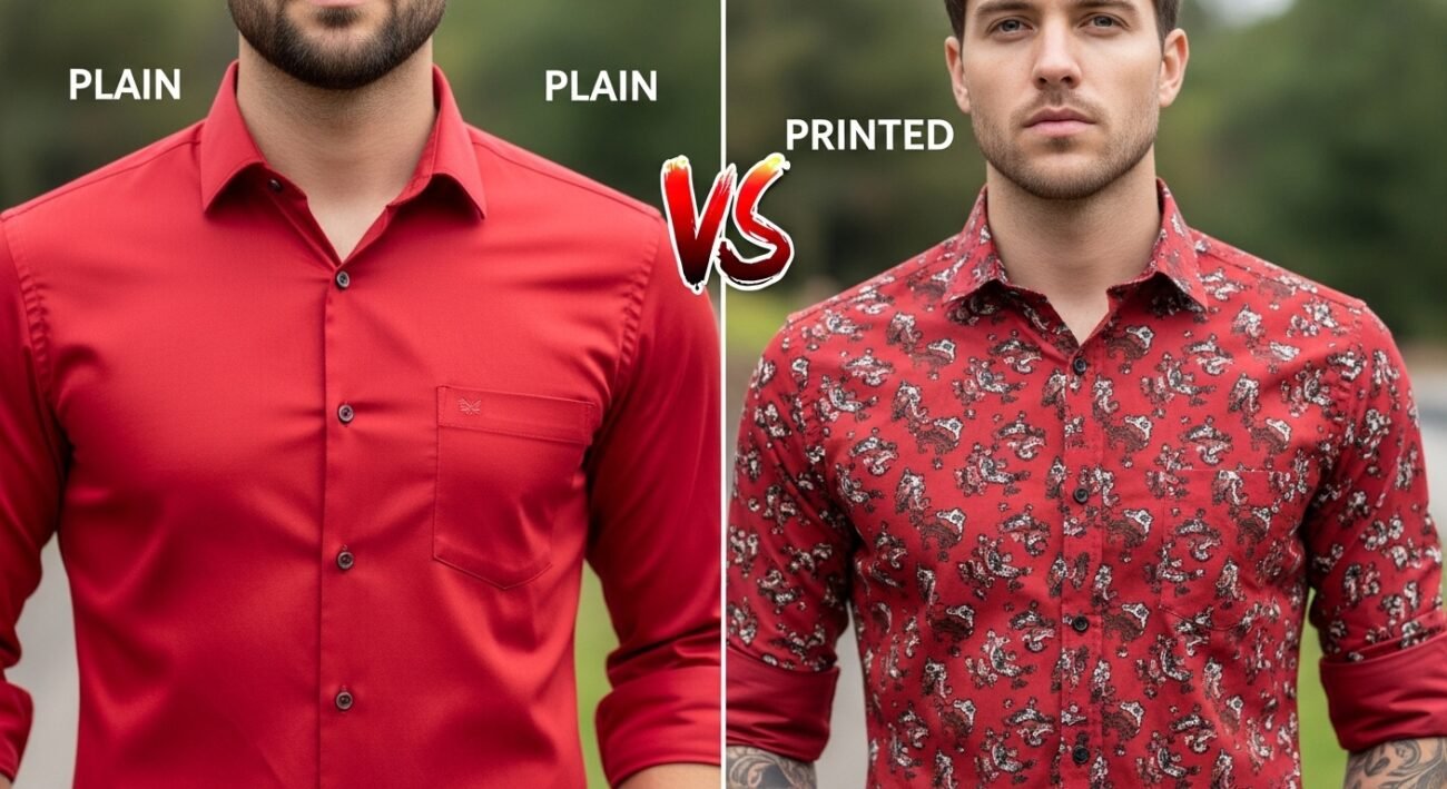 red shirt for men