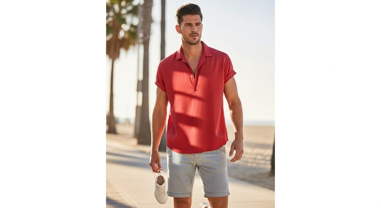red t shirt for men