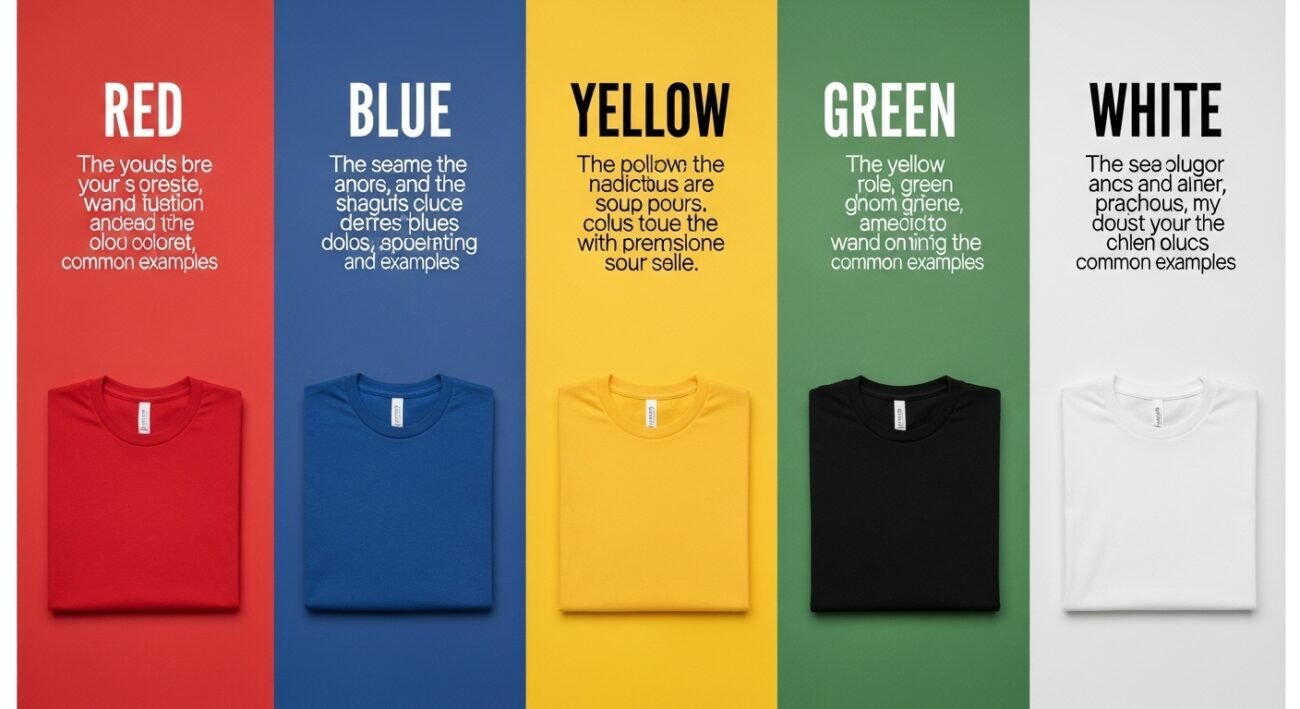top 10 shirt colors