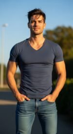 v neck shirt