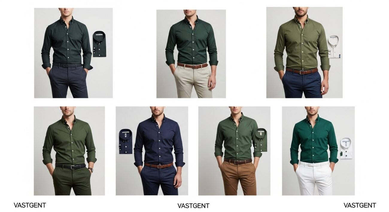 green shirt matching pant