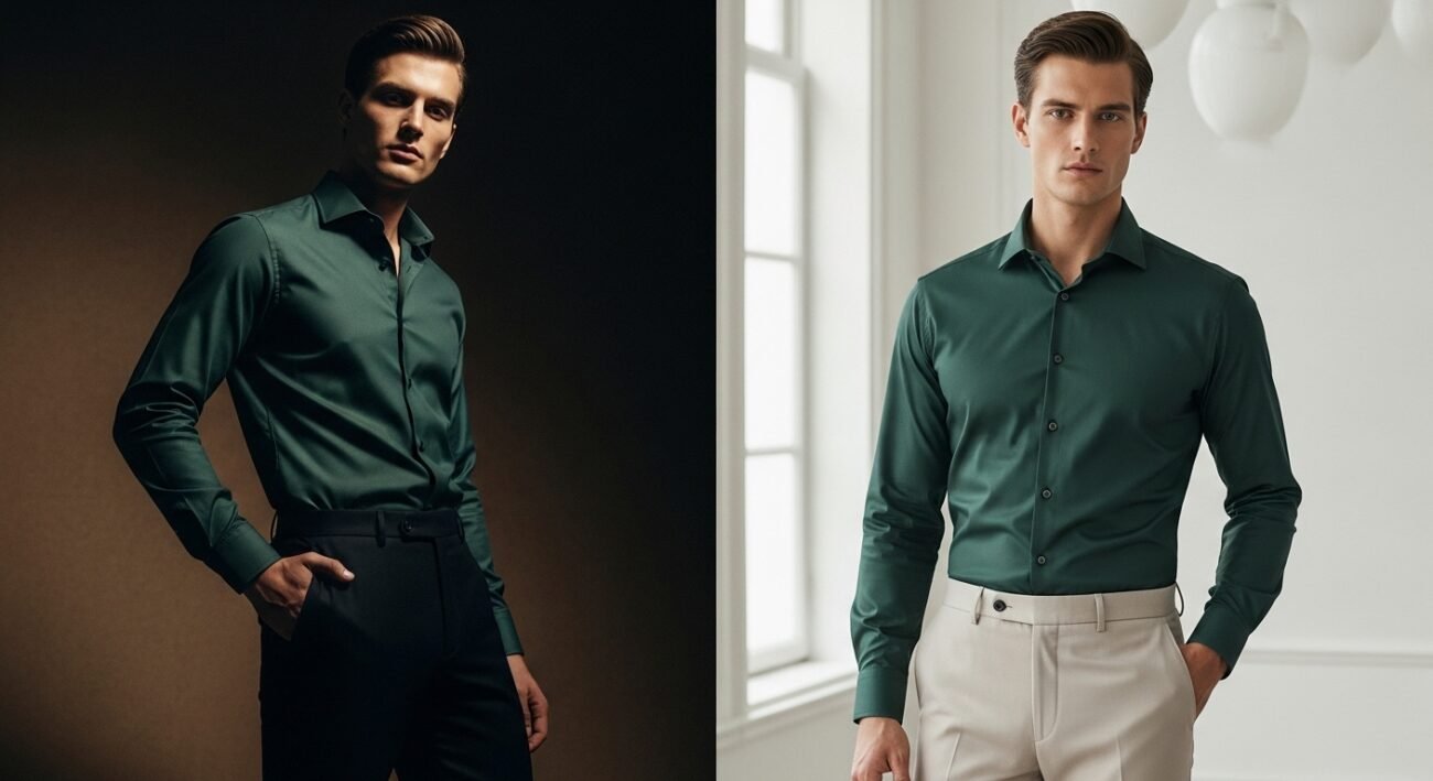 olive green shirt matching pant